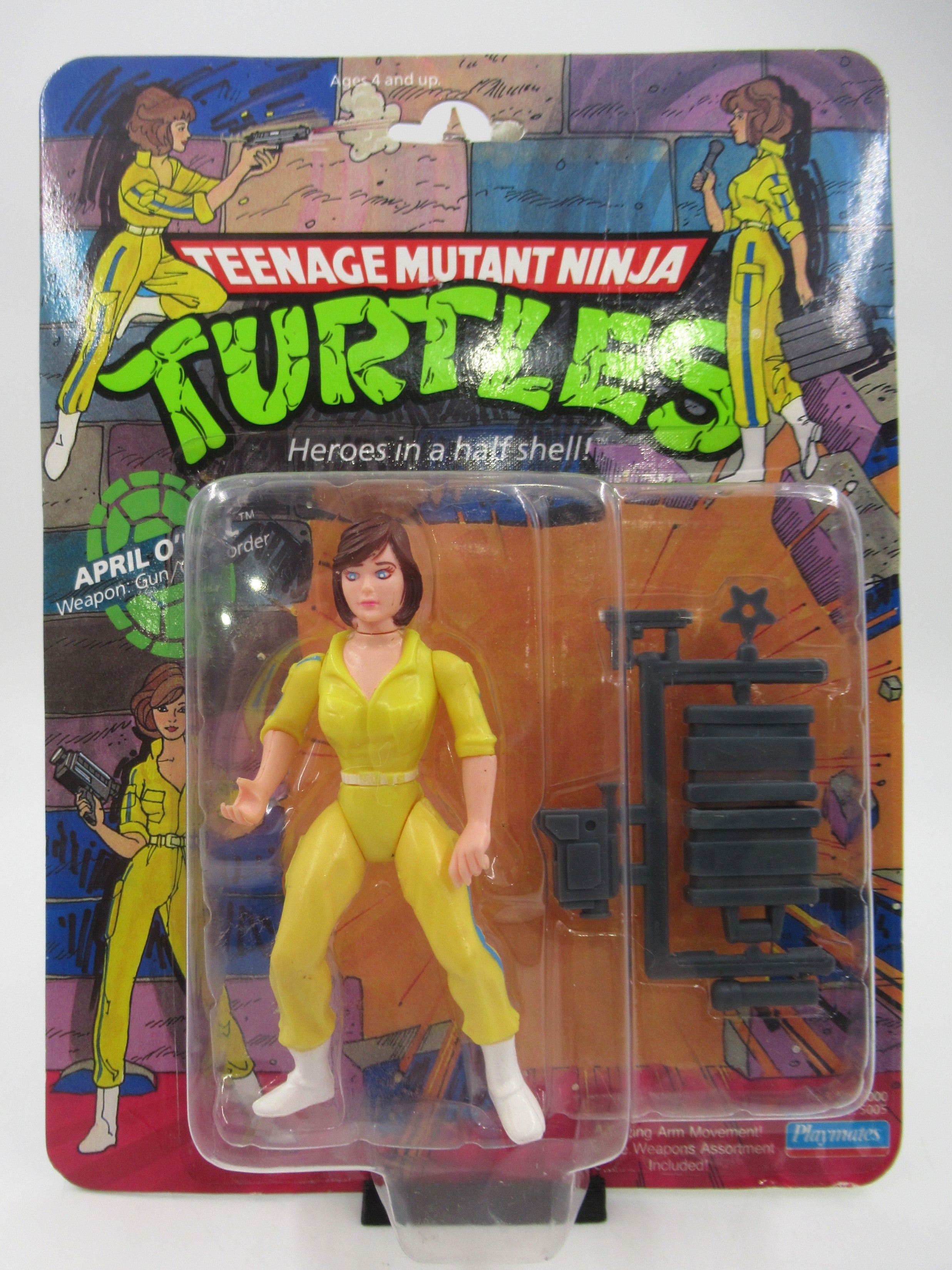 Teenage Mutant Ninja Turtles April O'Neil 10-Back 4.5" Figure TMNT - Playmates (1988)